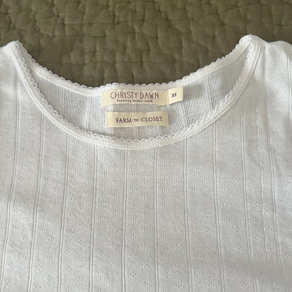 Christy Dawn White Rayne Tee - Picture 3 of 4